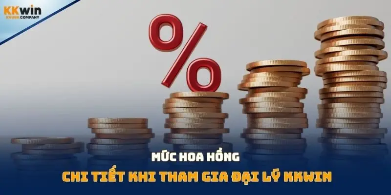 Mức hoa hồng chi tiết khi tham gia đại lý Kkwin